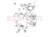KAWASAKI 1987 Side Covers/Chain Cover(1/2)