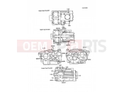 KAWASAKI 1988 Crankcase Bolt Pattern