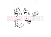 KAWASAKI 1988 Decals(White)