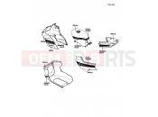 KAWASAKI 1988 Decals(White)(US,CN)