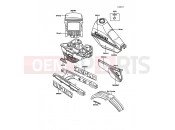 KAWASAKI 1988 Decals(BLUE/WHITE)(KL250-D6)