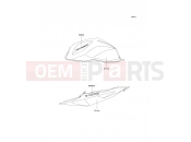 KAWASAKI Z1000 (ZR1000A6F) Decals(Black)