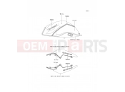 KAWASAKI 2007 Decals(White/Silver)