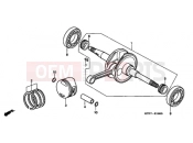 HONDA SH1256 ED / 2ED 2006 E-16 CRANKSHAFT / PISTON