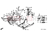 HONDA SH1256 ED / 2ED 2006 F-9 FLOOR PANEL / PILLION STEP