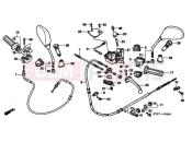 HONDA SH1256 ED / 2ED 2006 F-3 HANDLE LEVER / SWITCH / CABLE
