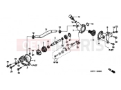 HONDA SH1256 ED / 2ED 2006 E-6 WATER PUMP
