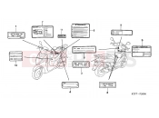HONDA SH1256 ED / 2ED 2006 F-29 CAUTION LABEL
