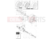MV Agusta Brutale 675 Rear Wheel Assembly
