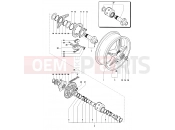 MV Agusta 1999-2001 F4 750S Rear Wheel Assembly