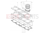 MV Agusta 2002 F4 750 SENNA Cylinder & Piston Assembly