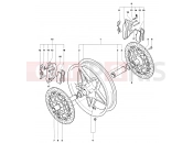 MV Agusta 2002-2003 F4 750S 1+1 Front Wheel Assembly