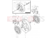 MV Agusta 2005 F4 Tamburini Front Wheel Assembly