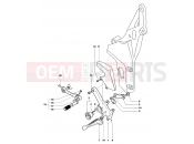 MV AGUSTA 2004-2006 F4 1000S Footrest Assembly Left