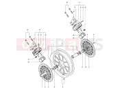 MV Agusta 2006 F4 Veltro Pista Front Wheel Assembly