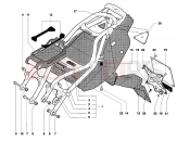 MV Agusta 2006-2007 F4 1000R 1+1 Rear Frame (single seat)