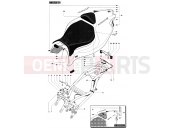 MV Agusta 2006-2007 F4 1000R 1+1 Rear Fairing (single seat)