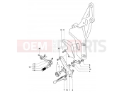 MV Agusta 2007-2008 F4 312R 1000 Footrest Assembly Left