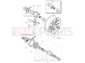 MV Agusta 2008-2009 F4 312RR 1078 Rear Wheel Assembly