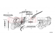 HONDA SH150A 2016 F-48 MARK / STRIPE