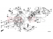 HONDA SH150A 2016 E-3 CYLINDER HEAD