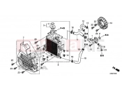 HONDA SH150A 2016 E-14 RADIATOR