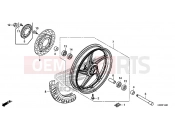 HONDA CBR300R 2016 F-14-40 FRONT WHEEL