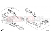 HONDA CBR300R 2016 F-35 WINKER
