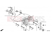 HONDA CBR300R 2016 F-10 FRONT FENDER