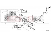 HONDA CBR300R 2016 F-17 REAR BRAKE CALIPER