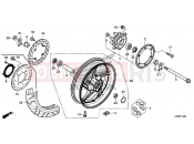 HONDA CBR300R 2016 F-19-40 REAR WHEEL