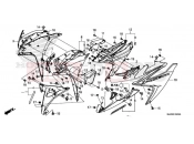HONDA CBR500R ABS 2016 MIDDLE COWL