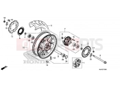 HONDA CBR500R ABS 2016 REAR WHEEL