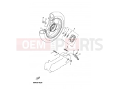 YAMAHA YN50 NEO'S (5RNU) 2003 REAR WHEEL