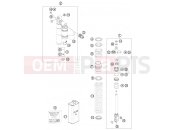 KTM 505 SX   ATV (8500LQ) [EU] 2012 SHOCK ABSORBER DISASSEMBLED