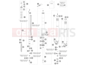 KTM 125 EXC (7103L6) [EU] 2012 FRONT FORK DISASSEMBLED