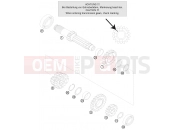 KTM 125 EXC (7103L6) [EU] 2012 TRANSMISSION I - MAIN SHAFT