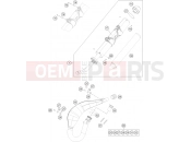 KTM 250 EXC (7303L6) [EU] 2012 EXHAUST SYSTEM