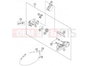 KTM 450 SX-F  FACT.REPL. (8475L1) [US] 2012 REAR BRAKE CALIPER