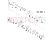 KTM 350 SX-F (8275L5) [US] 2012 TRANSMISSION II - COUNTERSHAFT