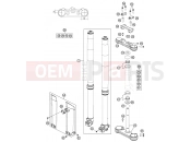 KTM 85 SX         17/14 (6001L8) [EU] 2012 FRONT FORK, TRIPLE CLAMP