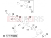 KTM 85 SX         17/14 (6001L8) [EU] 2012 CRANKSHAFT, PISTON