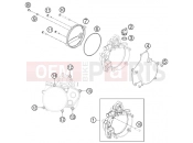 KTM 50 SX MINI (6001L5) [EU] 2012 CLUTCH COVER