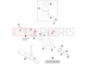 KTM 300 EXC-E SIX-DAYS (7403K2) [EU] 2011 CRANKSHAFT, PISTON