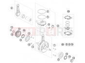 KTM 450 EXC (8475K6) [US] 2011 CRANKSHAFT, PISTON