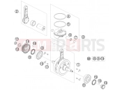 KTM 400 EXC (8303K6) [EU] 2011 CRANKSHAFT, PISTON