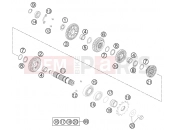 KTM 450 SX-F (8475K5) [US] 2011 TRANSMISSION II - COUNTERSHAFT