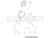KTM 1190 RC8 R  WHITE (F9923O1) [FR] CLUTCH COVER
