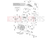 KTM 1190 RC8 R  WHITE (F9923O1) [FR] CYLINDER HEAD REAR