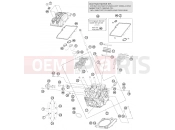 KTM 1190 RC8 R  WHITE (F9923N1) [FR] CYLINDER HEAD FRONT